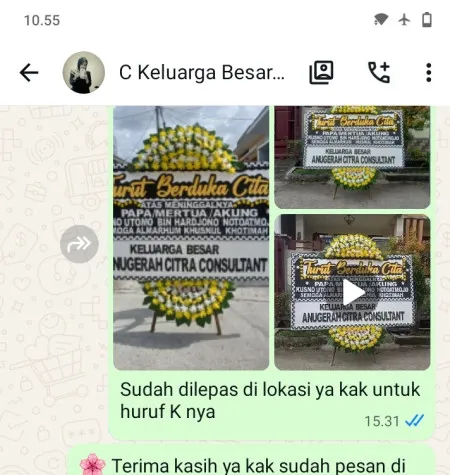 Pengiriman Papan Bunga Duka Gelora Bung Karno