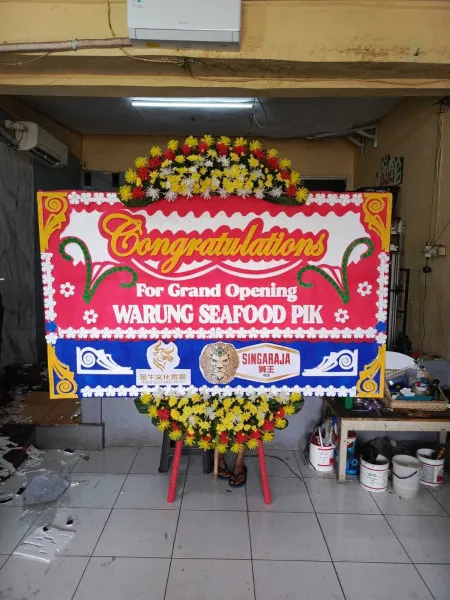 Papan Bunga Ucapan Selamat Gelora Bung Karno
