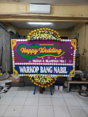 Papan Bunga di Gelora Bung Karno