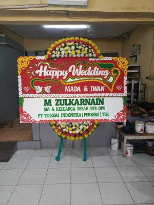 Papan Bunga di Gelora Bung Karno