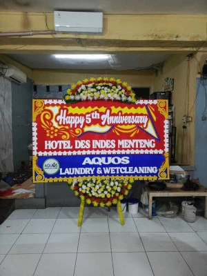 Papan Bunga di Gelora Bung Karno