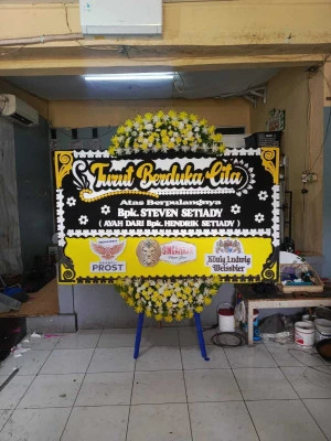 Papan Bunga di Gelora Bung Karno
