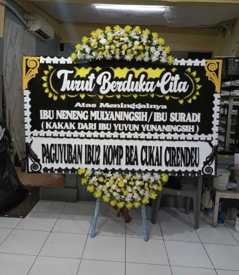 Papan Bunga di Gelora Bung Karno