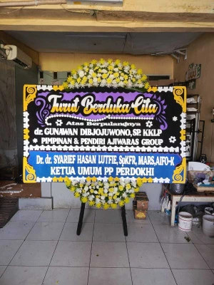 Papan Bunga di Gelora Bung Karno
